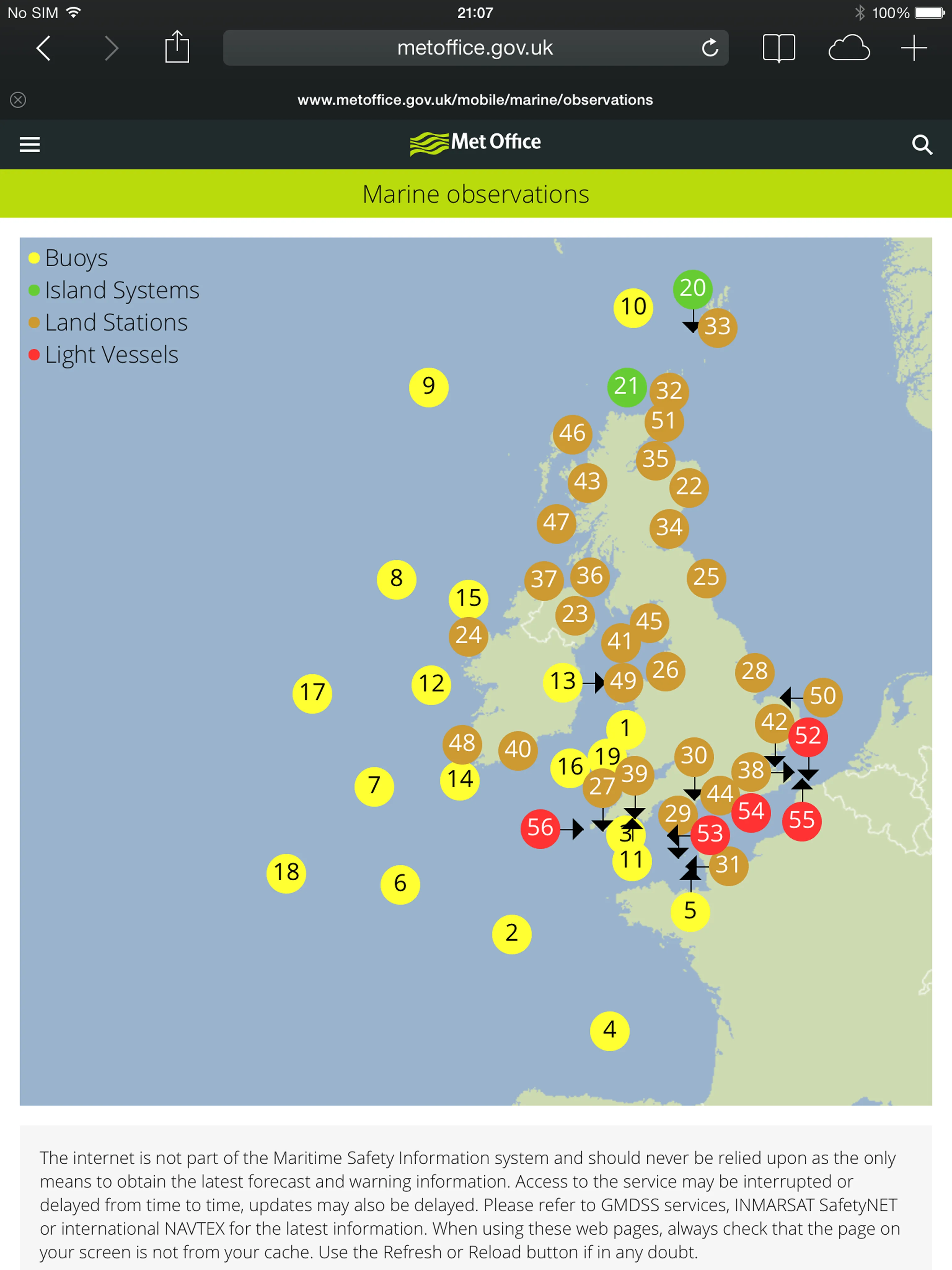 Met Office — marine observations