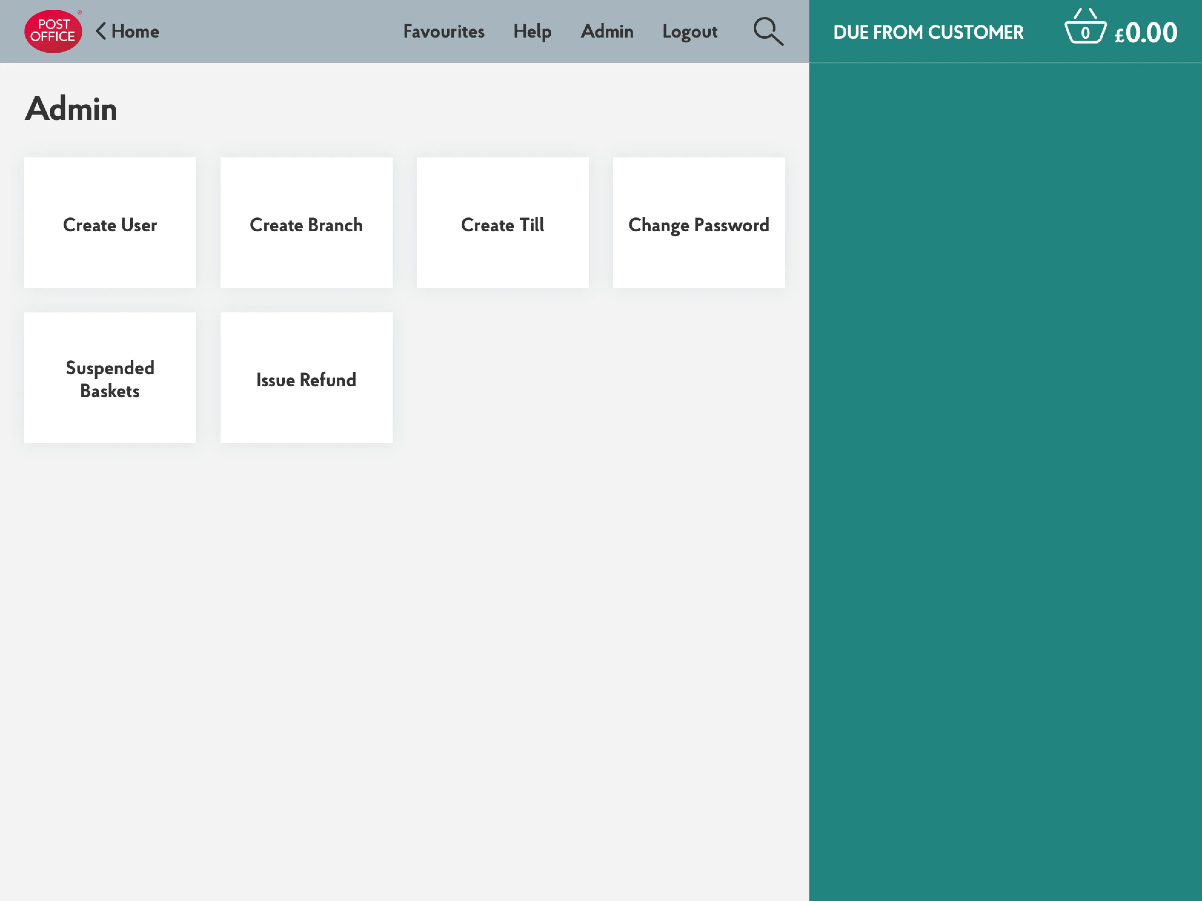 EPOS: Admin view